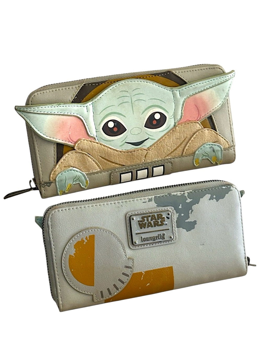 Star Wars Loungefly Mandalorian Grogu Zip-Around Wallet